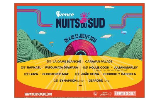 Cannes - FESTIVAL DES NUITS DU SUD - VENCE